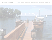 Tablet Screenshot of decksdocksandmore.com